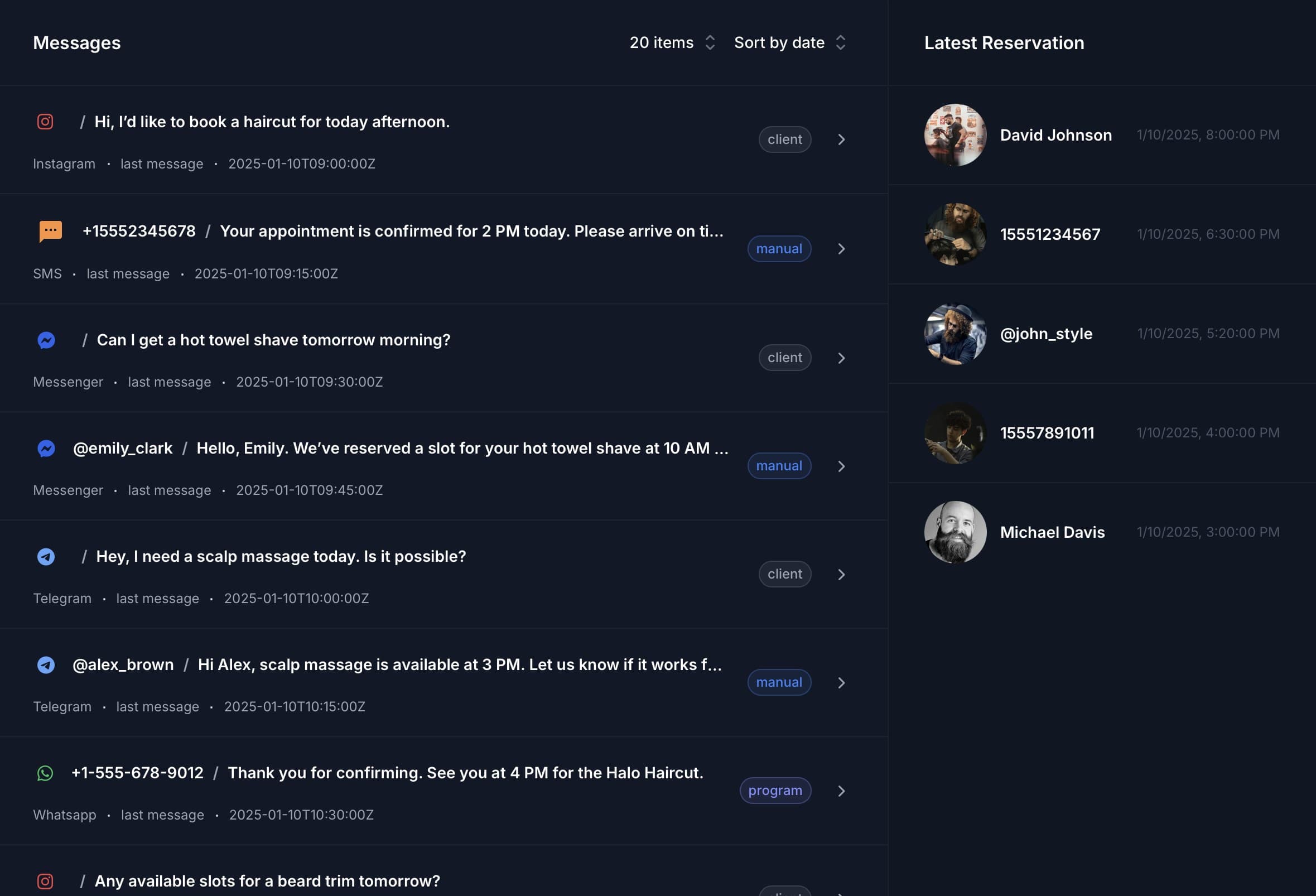 Screenshot for Centralize all your messages.